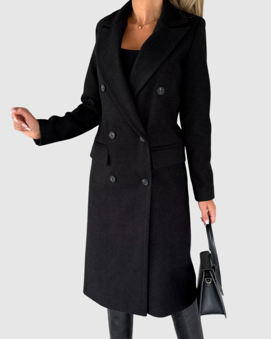 Eleganter Damen Doppelreiher Mantel | Noris