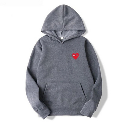 Heart Hoodie – Unisex Kapuzenpullover mit gesticktem Herz