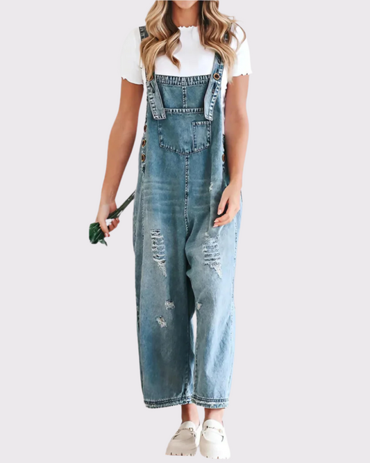 Damen Latz-Overall im Used-Look | Ronelle