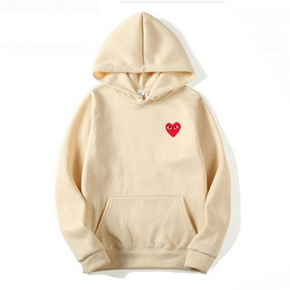 Heart Hoodie – Unisex Kapuzenpullover mit gesticktem Herz