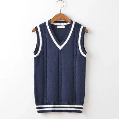 Damen Ärmellose Strickweste mit Kabelmuster | Livia