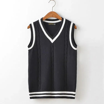 Damen Ärmellose Strickweste mit Kabelmuster | Livia