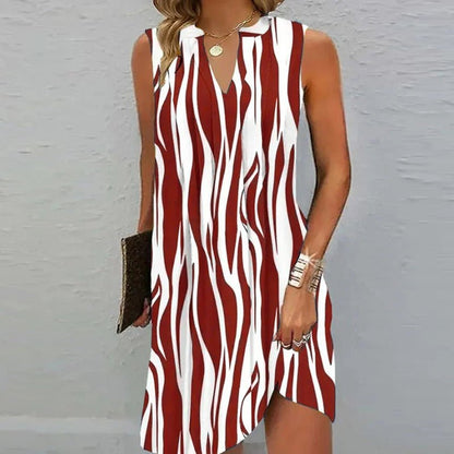 Damen Ärmelloses V-Ausschnitt Sommerkleid | Loretta