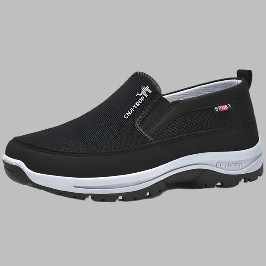 Slip-On Herrenschuhe mit Mesh-Obermaterial und Gummisohle | Roven