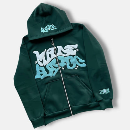 MORE AMOR Hoodie – Unisex Kapuzenpullover im Graffiti Streetstyle