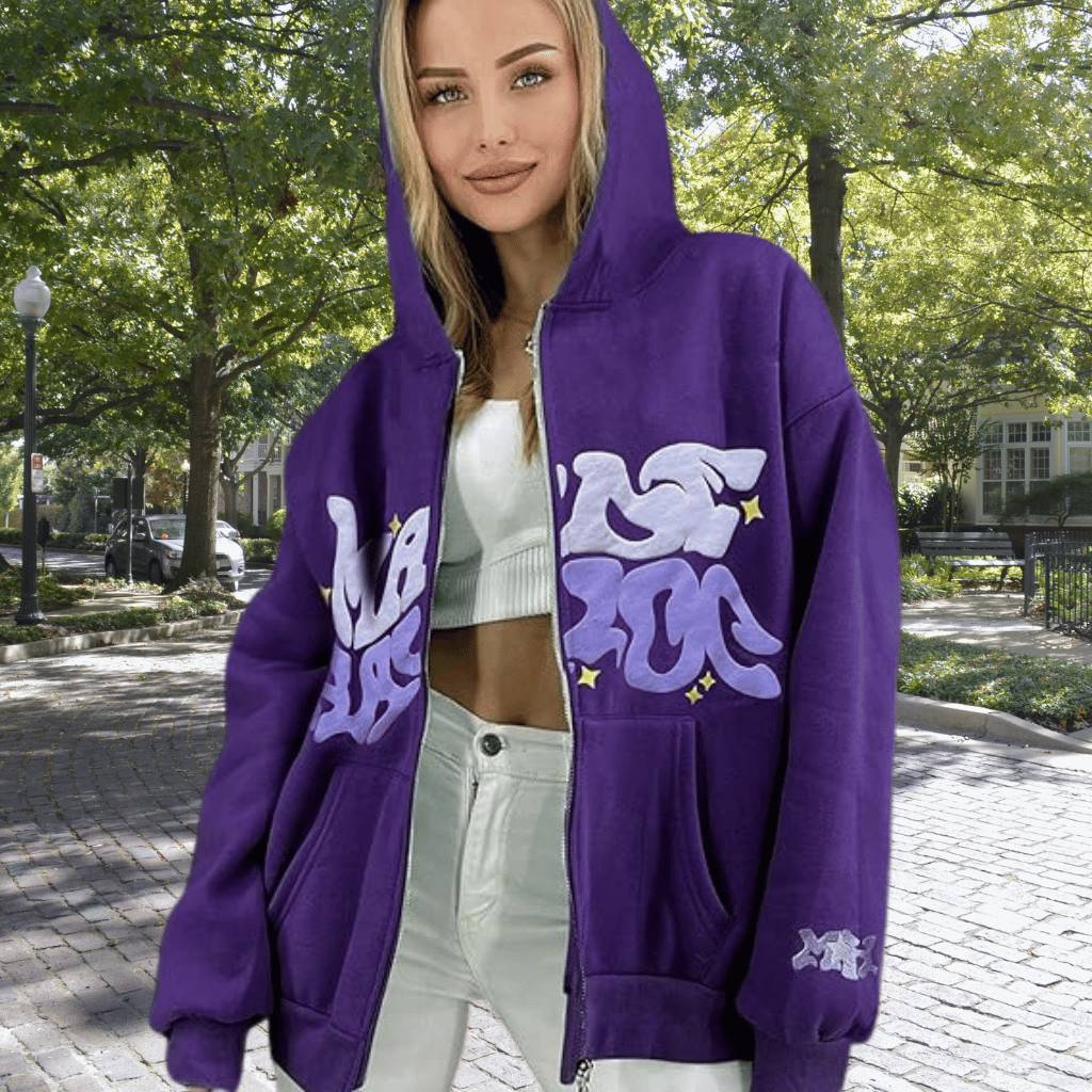 MORE AMOR Hoodie – Unisex Kapuzenpullover im Graffiti Streetstyle