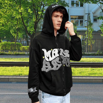 MORE AMOR Hoodie – Unisex Kapuzenpullover im Graffiti Streetstyle