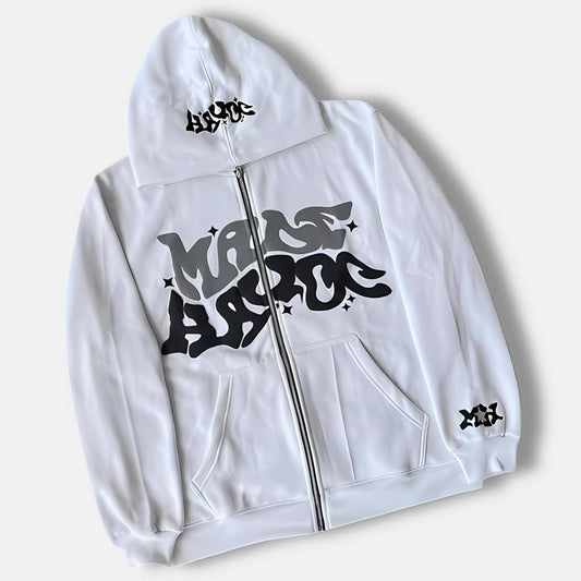 MORE AMOR Hoodie – Unisex Kapuzenpullover im Graffiti Streetstyle