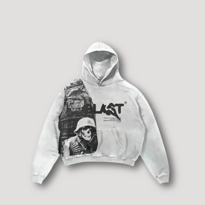 Love Earth Hoodie – Unisex Retro Kapuzenpullover mit Statement-Print