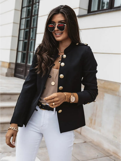 Damen Blazerjacke mit O-Ausschnitt | Annemarie