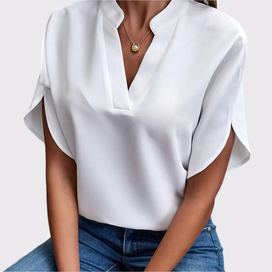 Damen Bluse mit klassischem Schnitt und Stretch-Anteil | Catrina
