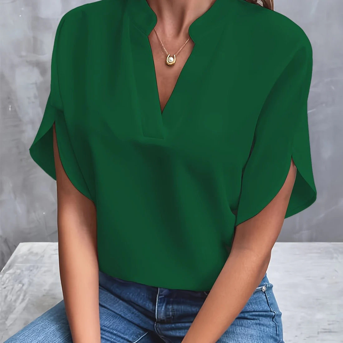 Damen Bluse mit klassischem Schnitt und Stretch-Anteil | Catrina