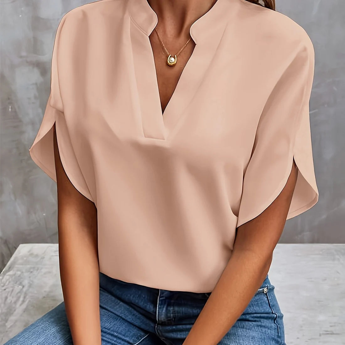 Damen Bluse mit klassischem Schnitt und Stretch-Anteil | Catrina