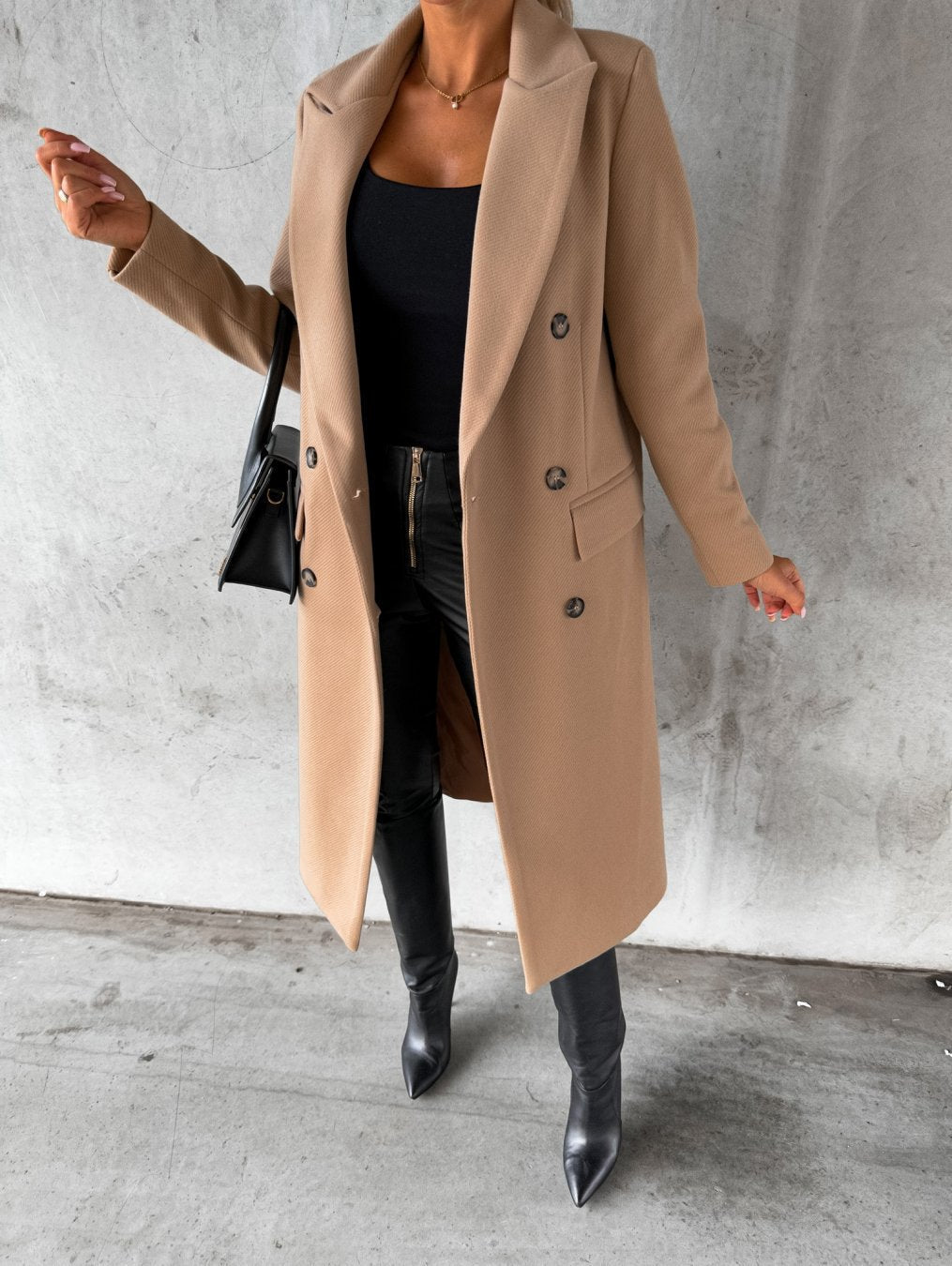 Eleganter Damen Doppelreiher Mantel | Noris