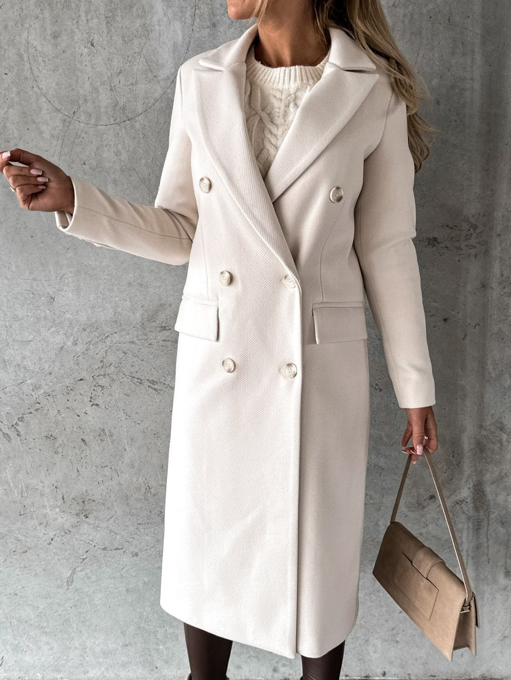 Eleganter Damen Doppelreiher Mantel | Noris