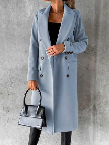 Eleganter Damen Doppelreiher Mantel | Noris
