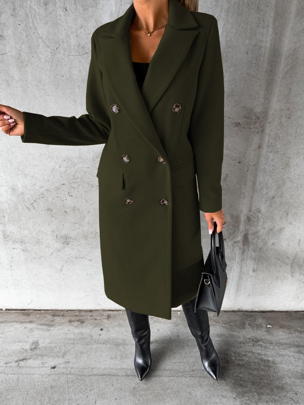 Eleganter Damen Doppelreiher Mantel | Noris