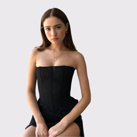 Damen Corsett-Top mit Rückenzipper | Valencia