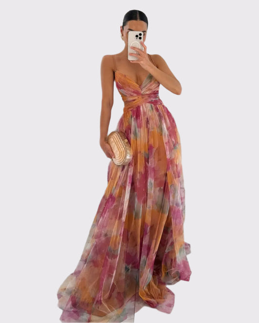 Damen Maxi Kleid mit Blumenmuster | Valeska