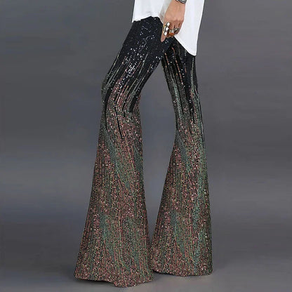 Glitzernde Bootcut-Partypants für Damen | Selina
