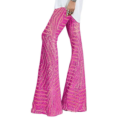 Glitzernde Bootcut-Partypants für Damen | Selina