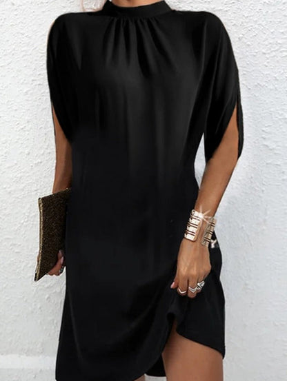 Damen Gradient Shift Kleid in Schwarz-Weiß | Mirella