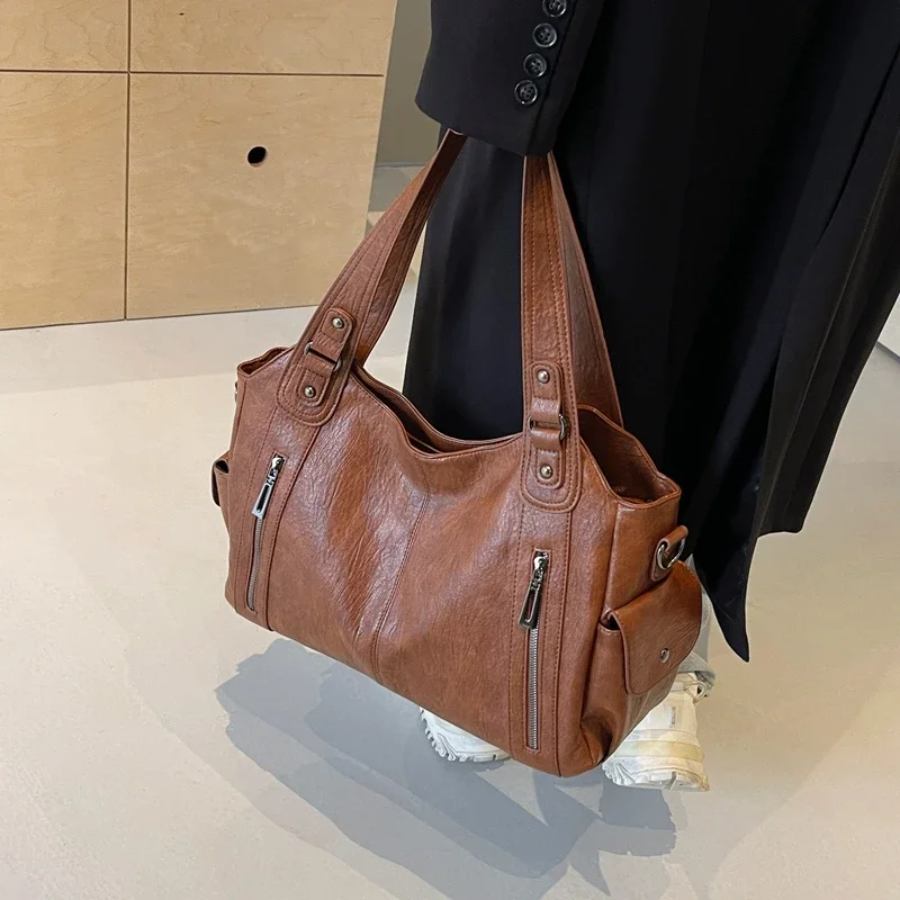 Damen Schultertasche mit Mehrfachfächern | Arnelle
