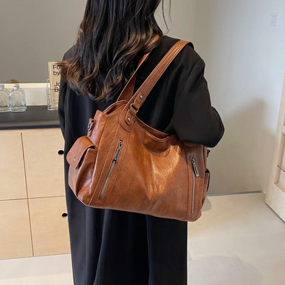 Damen Schultertasche mit Mehrfachfächern | Arnelle