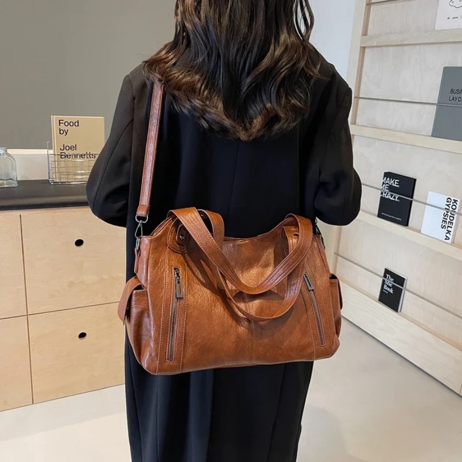 Damen Schultertasche mit Mehrfachfächern | Arnelle