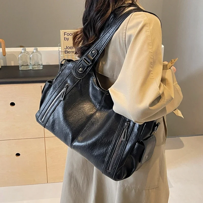 Damen Schultertasche mit Mehrfachfächern | Arnelle