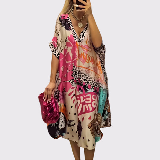 Lässiges Maxikleid für Damen mit Print | Lunira