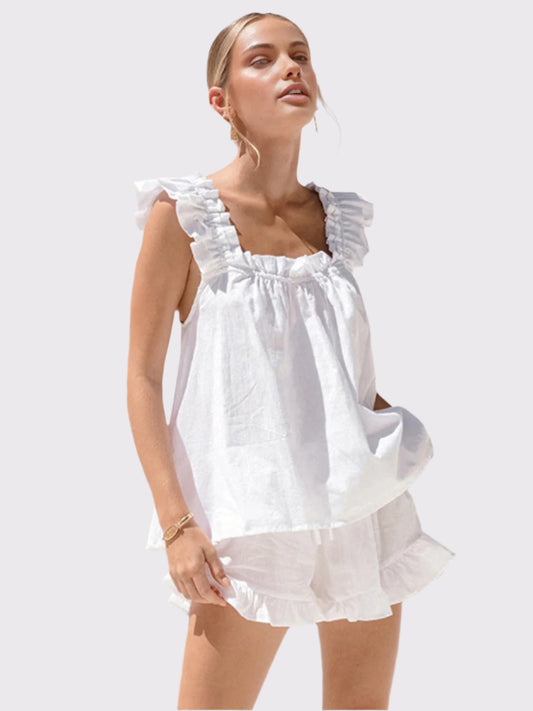 Zweiteiliges Damen-Rüschenset für den Sommer | Yareli