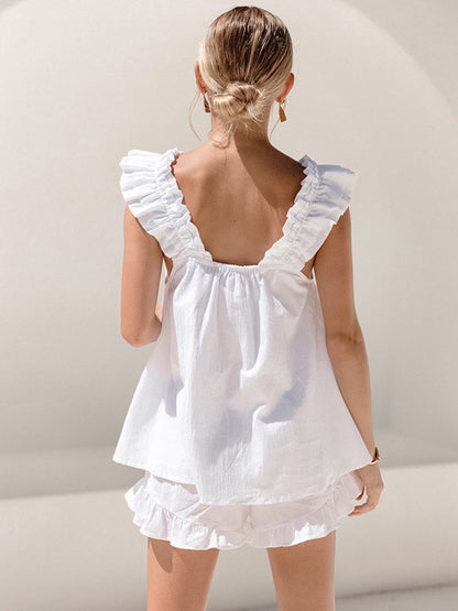 Zweiteiliges Damen-Rüschenset für den Sommer | Yareli
