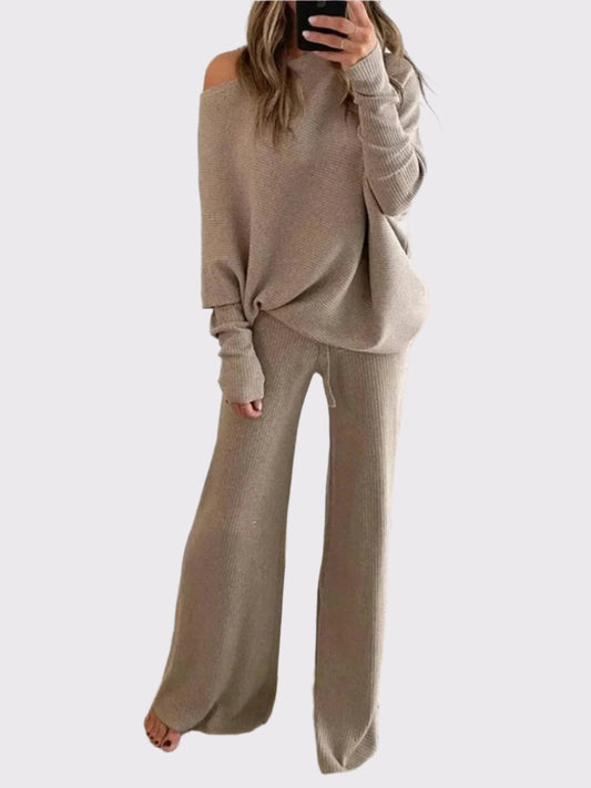 Lounge Set für Damen – Zweiteiler mit weiter Hose | Nalea