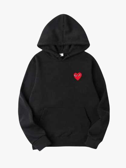 Heart Hoodie – Unisex Kapuzenpullover mit gesticktem Herz