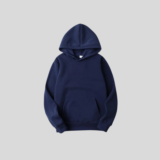 Basic Navy Hoodie – Unisex Kapuzenpullover in Dunkelblau