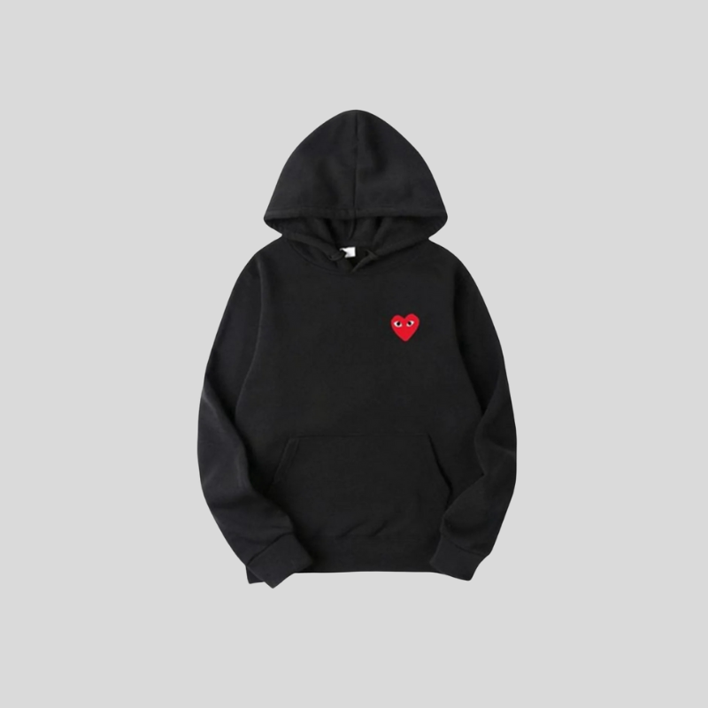 Heart Hoodie – Unisex Kapuzenpullover mit gesticktem Herz