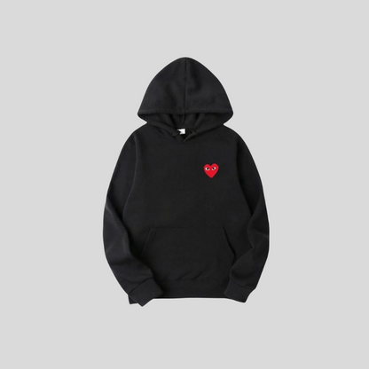 Heart Hoodie – Unisex Kapuzenpullover mit gesticktem Herz