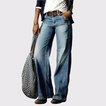 Retro Weite Jeans für Damen | linore