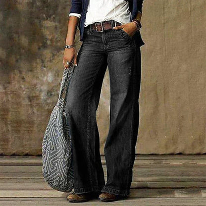 Retro Weite Jeans für Damen | linore
