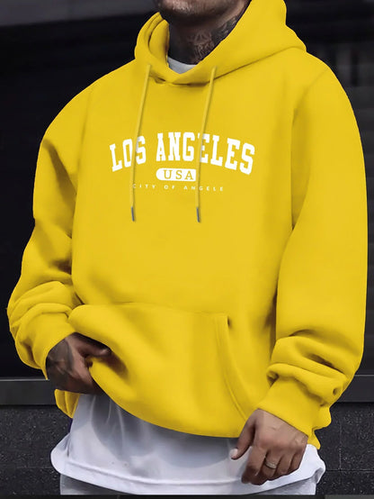 Los Angeles College Hoodie – Unisex Kapuzenpullover im Retro-Style
