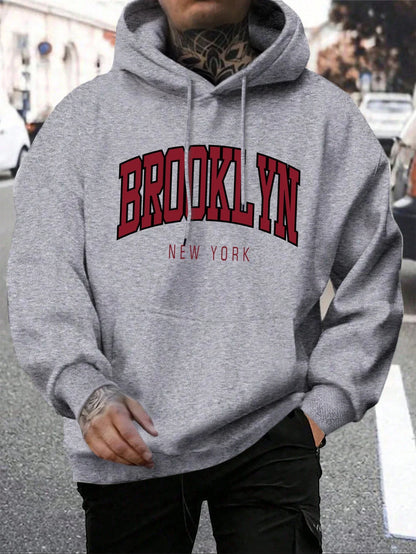 Brooklyn Hoodie – Unisex Kapuzenpullover im College-Stil