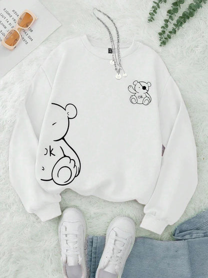 Teddy Sweater – Warmer Unisex Pullover mit Bärenmotiv