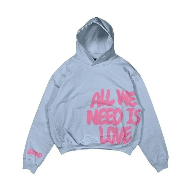 Statement Hoodie – Unisex Kapuzenpullover mit Love & Money Print