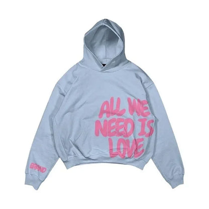 Statement Hoodie – Unisex Kapuzenpullover mit Love & Money Print