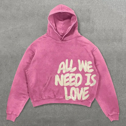 Statement Hoodie – Unisex Kapuzenpullover mit Love & Money Print