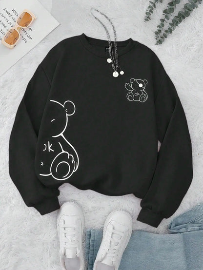 Teddy Sweater – Warmer Unisex Pullover mit Bärenmotiv