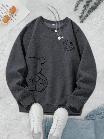 Teddy Sweater – Warmer Unisex Pullover mit Bärenmotiv