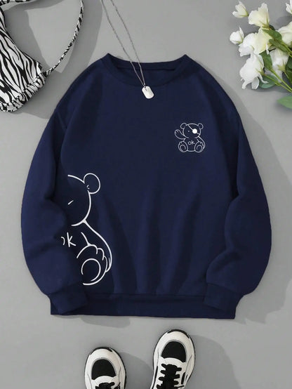 Teddy Sweater – Warmer Unisex Pullover mit Bärenmotiv
