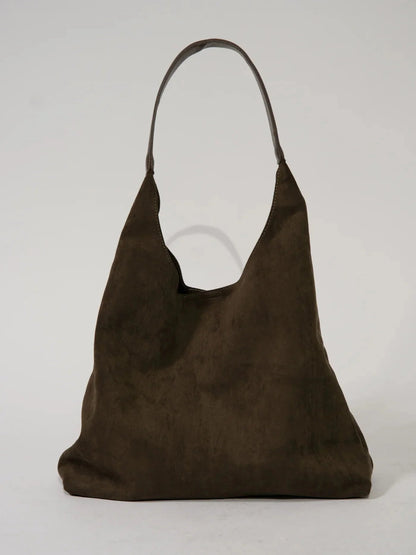 Damen Schultertasche mit weichem Stoff und Einzelriemen | Nareya